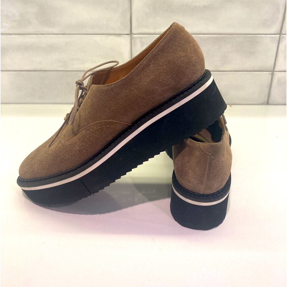 Cleregie Brown Platform Oxford